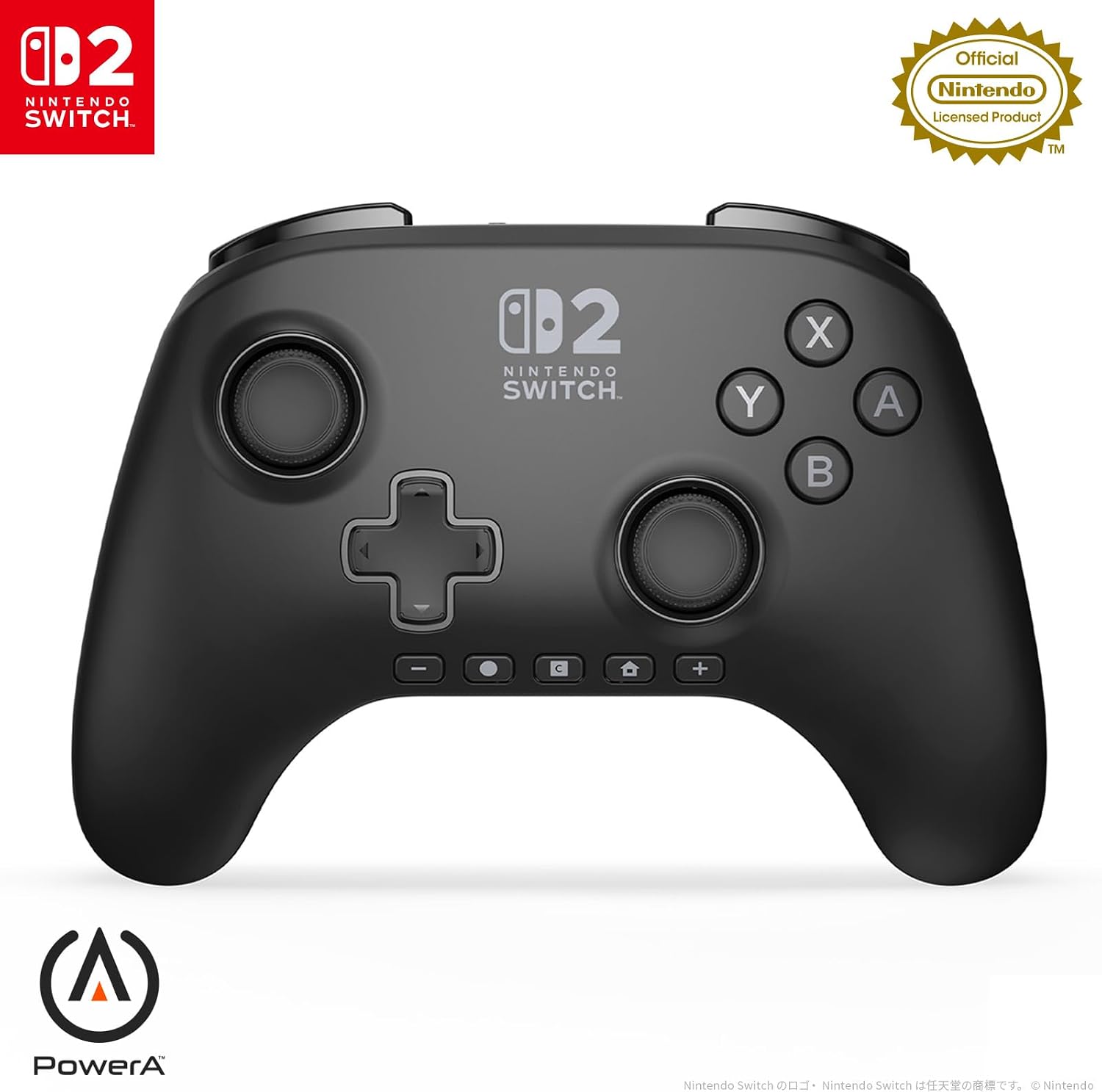 Detalle de PowerA NSGP0545JP-01 ワイヤレスコントローラー Nintendo Switch 2対応 ブラック