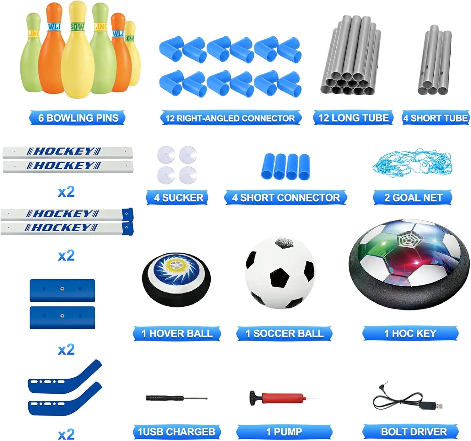 Detalle 2 de HopeRock 3-in-1 Hover Soccer Ball Set