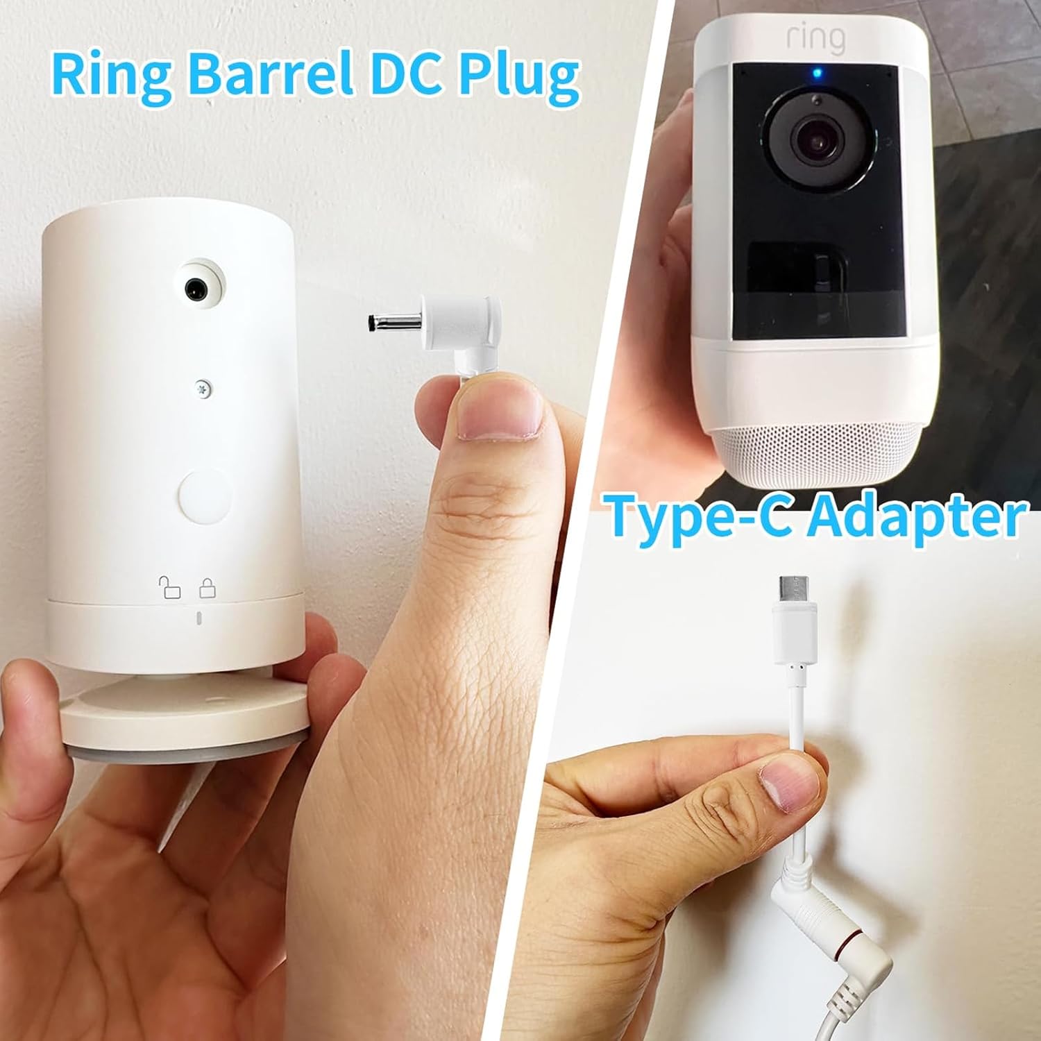 Thumbnail 2 de Solar Panel Charger for Ring Camera Battery (IP66 Waterproof, 5V 6W Fast Charging)