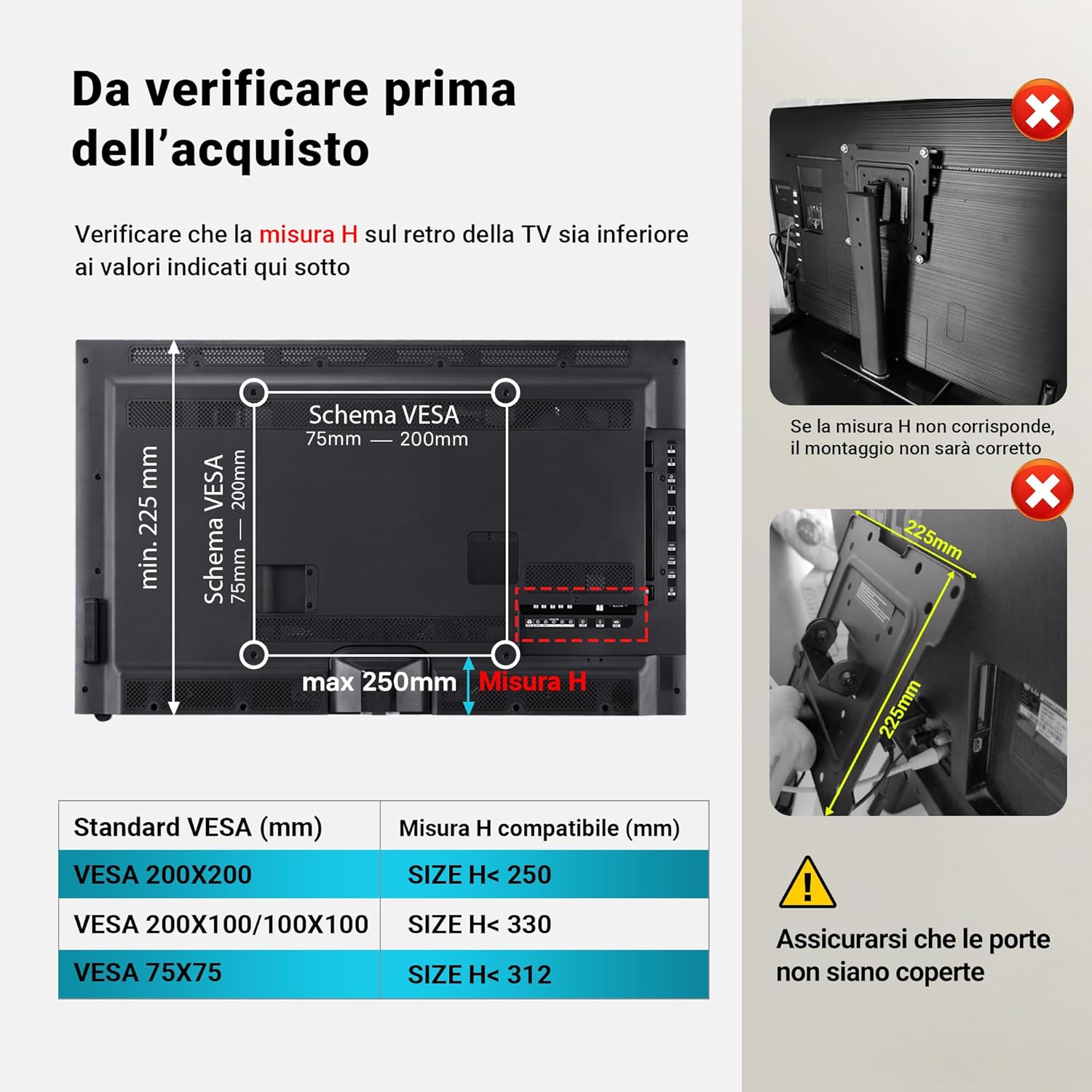 Thumbnail 6 de BONTEC Supporto TV 30 kg per schermi 23–42"