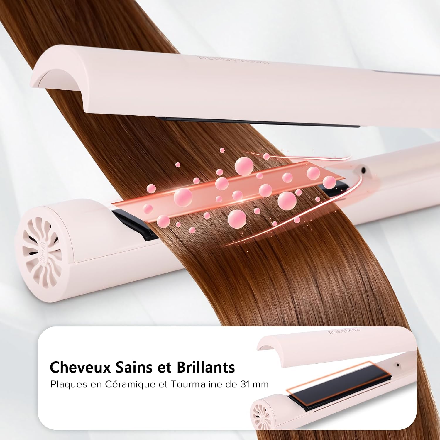 Thumbnail 2 de AraSyleon Lisseur Boucleur Cheveux 2 en 1 – 31 mm en céramique ionique, 5 températures (140°C-220°C)