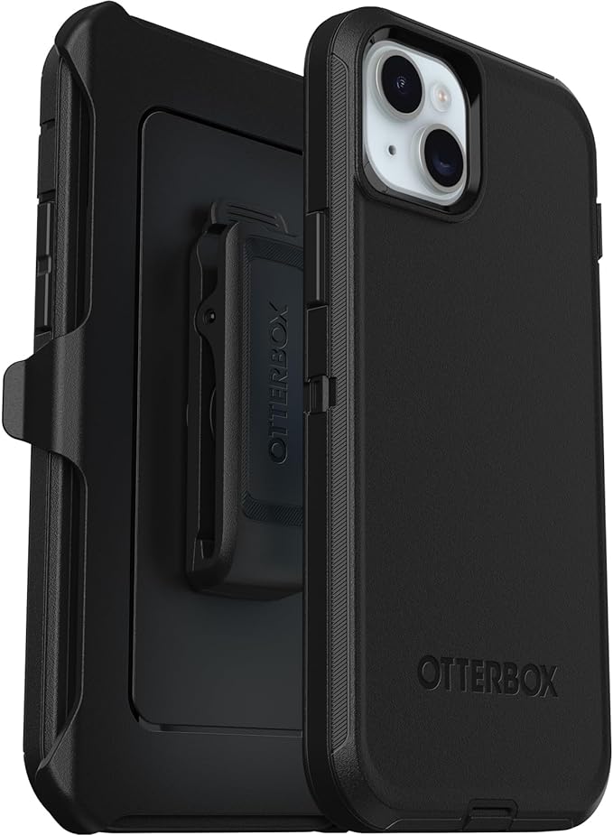 Detalle de Otterbox Defender para iPhone 15 Plus/14 Plus 📱 Resistente a caídas y golpes