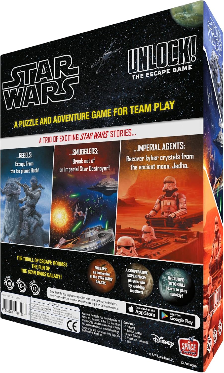 Detalle de Asmodee Star Wars UNLOCK! cooperative card game for 1-6 players