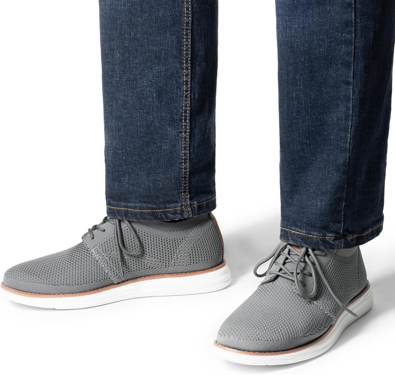 Thumbnail 6 de Bruno Marc Men’s KnitFlex Breeze Mesh Sneakers Oxford Lace-Up Lightweight Walking Shoes