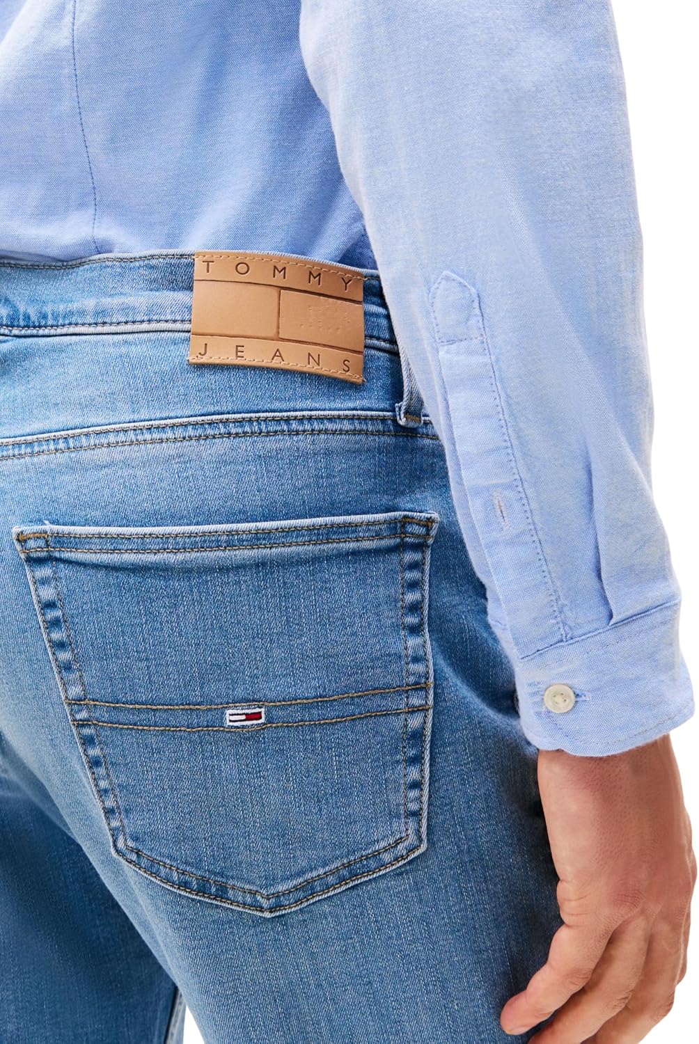 Detalle de Tommy Jeans Herren Jeans Ryan Slim Stretch im 5-Pocket-Style