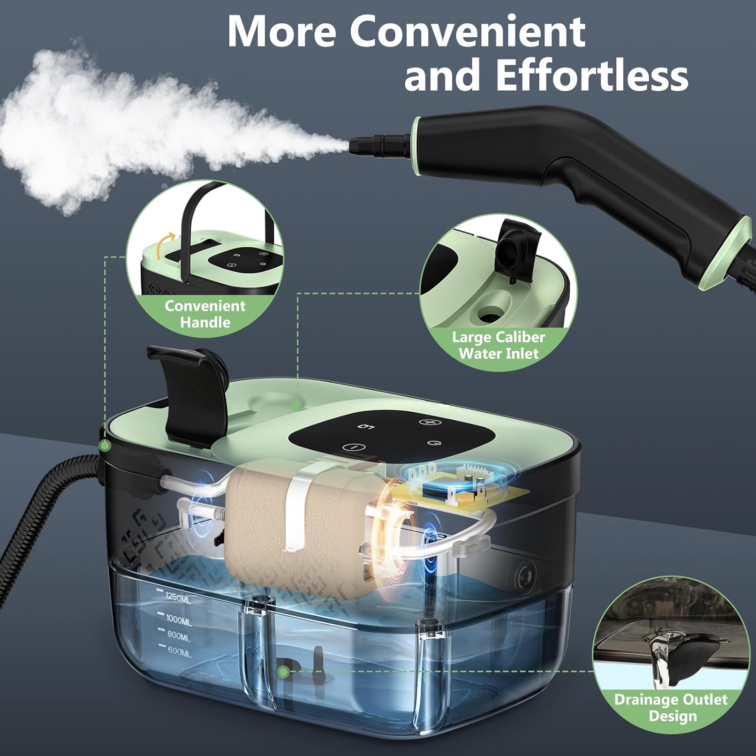Thumbnail 4 de Steam Cleaner Portable 1.25L Handheld 🧹