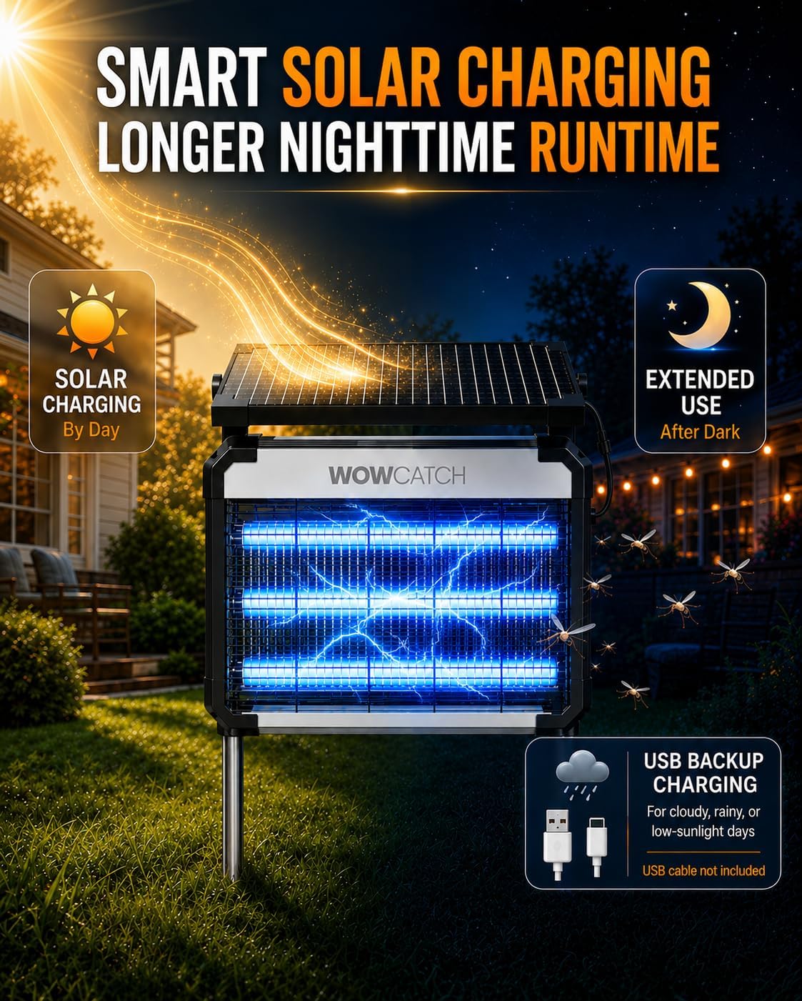 Detalle de Solar Bug Zapper with 5200mAh Battery