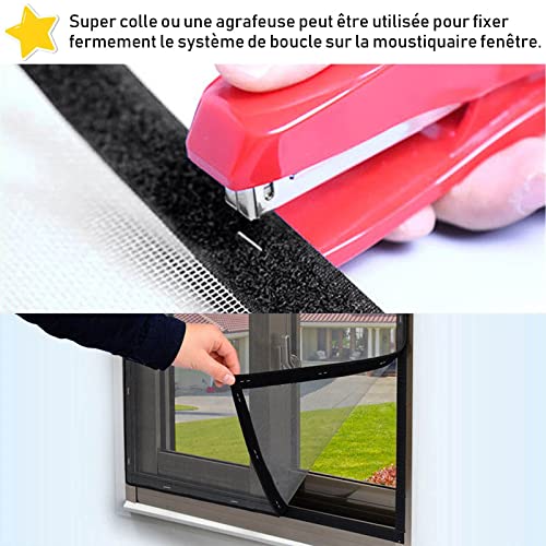 Detalle de Fesoar Scratch Autocollant Double Face 8 m x 20 mm – Noir