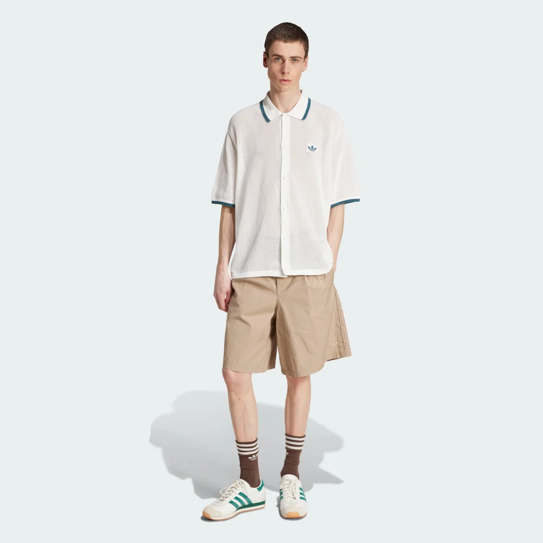 Detalle de Pantalón corto adidas Originals Wide Leg 🩳 Bermuda