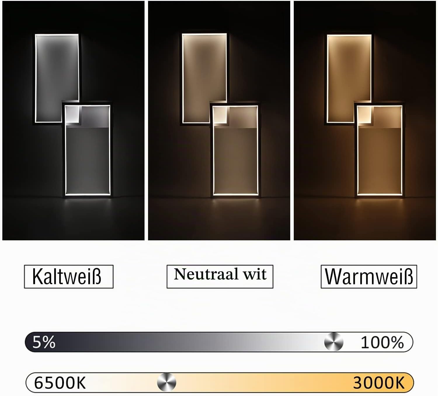 Thumbnail 2 de CBJKTX plafondlamp 60 cm, dimbare ledlamp met afstandsbediening