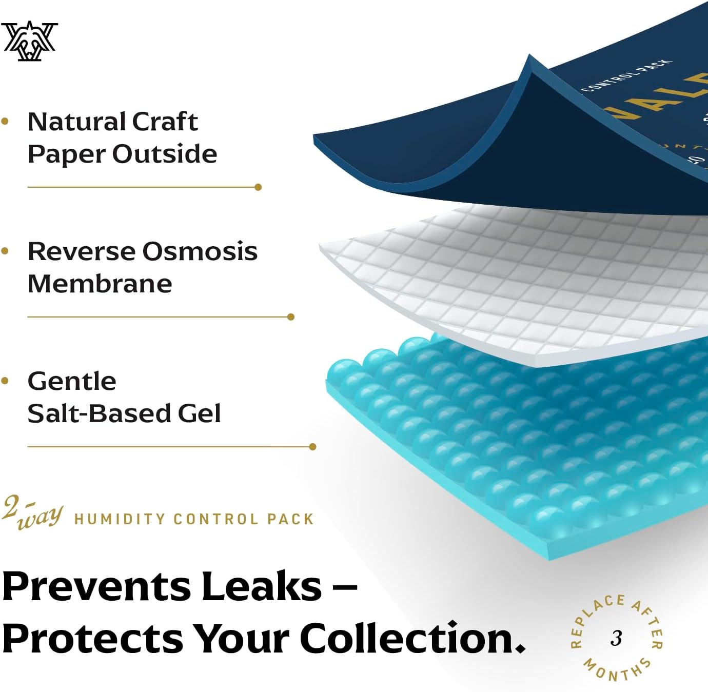 Detalle de Valet 69% Two-Way Humidity Packs 4-Pack (60g) for Airtight & Plastic Containers