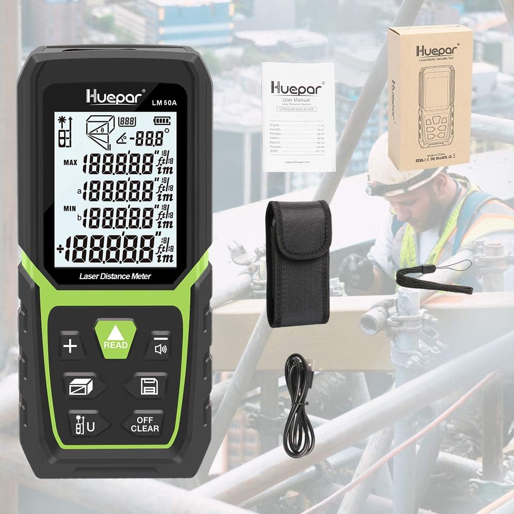 Thumbnail 6 de Huepar LM50A Laser Entfernungsmesser 50 m 📐