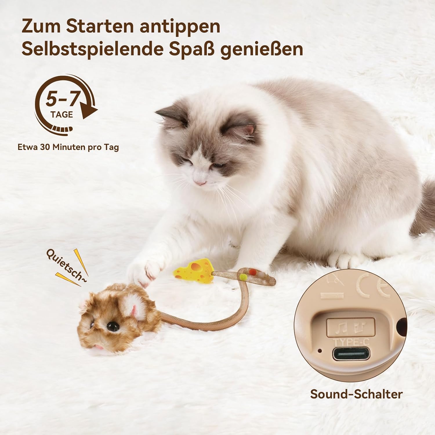 Thumbnail 3 de Migipaws Interaktives Katzenspielzeug