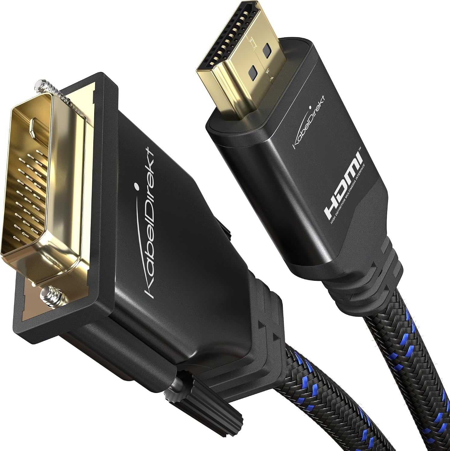Detalle de KabelDirekt HDMI-DVI Kabel/Adapterkabel – 1,5 m, bi-direktional