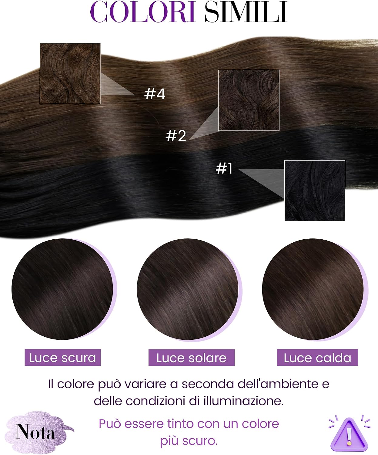 Detalle de LaaVoo extension microring capelli veri 50 g
