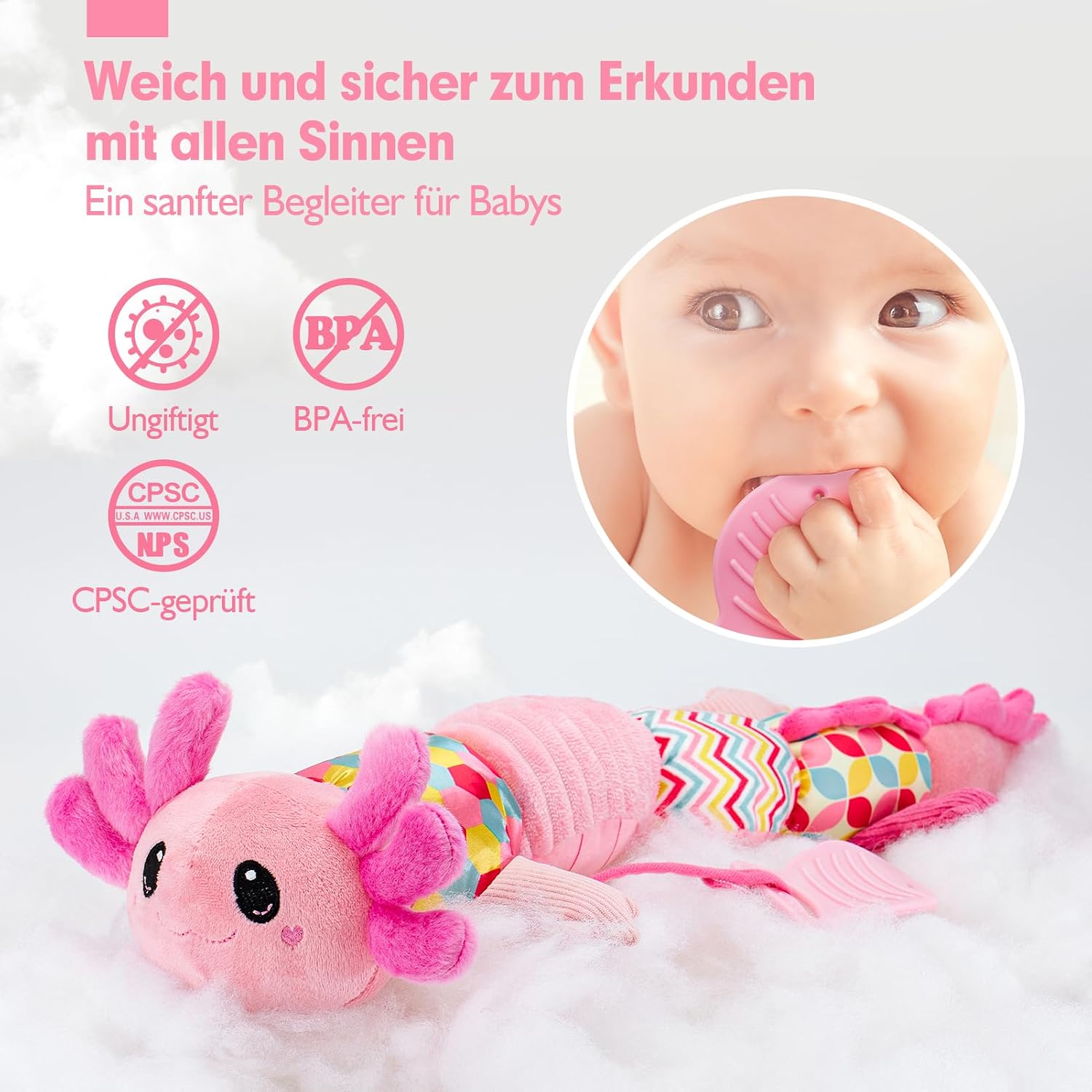 Thumbnail 6 de hahaland Axolotl Musikspielzeug 0 3 6 Monate