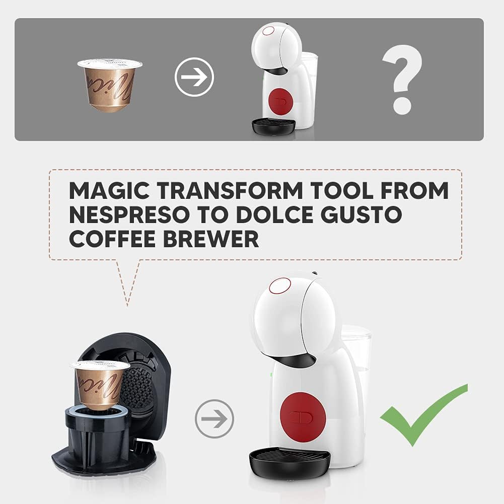 Detalle de Adattatore Capsule Riutilizzabile compatibile Dolce Gusto Genio, Piccolo XS e altro