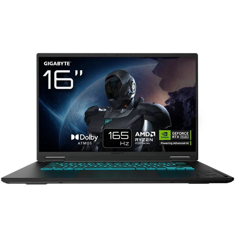 Detalle de Portátil GIGABYTE Gaming A16 16" con AMD Ryzen 7 260, 16 GB de RAM y 1 TB SSD RTX 5050 FreeDOS