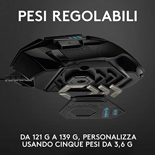 Thumbnail 3 de Logitech G G502 HERO Mouse Gaming Prestazioni Elevate
