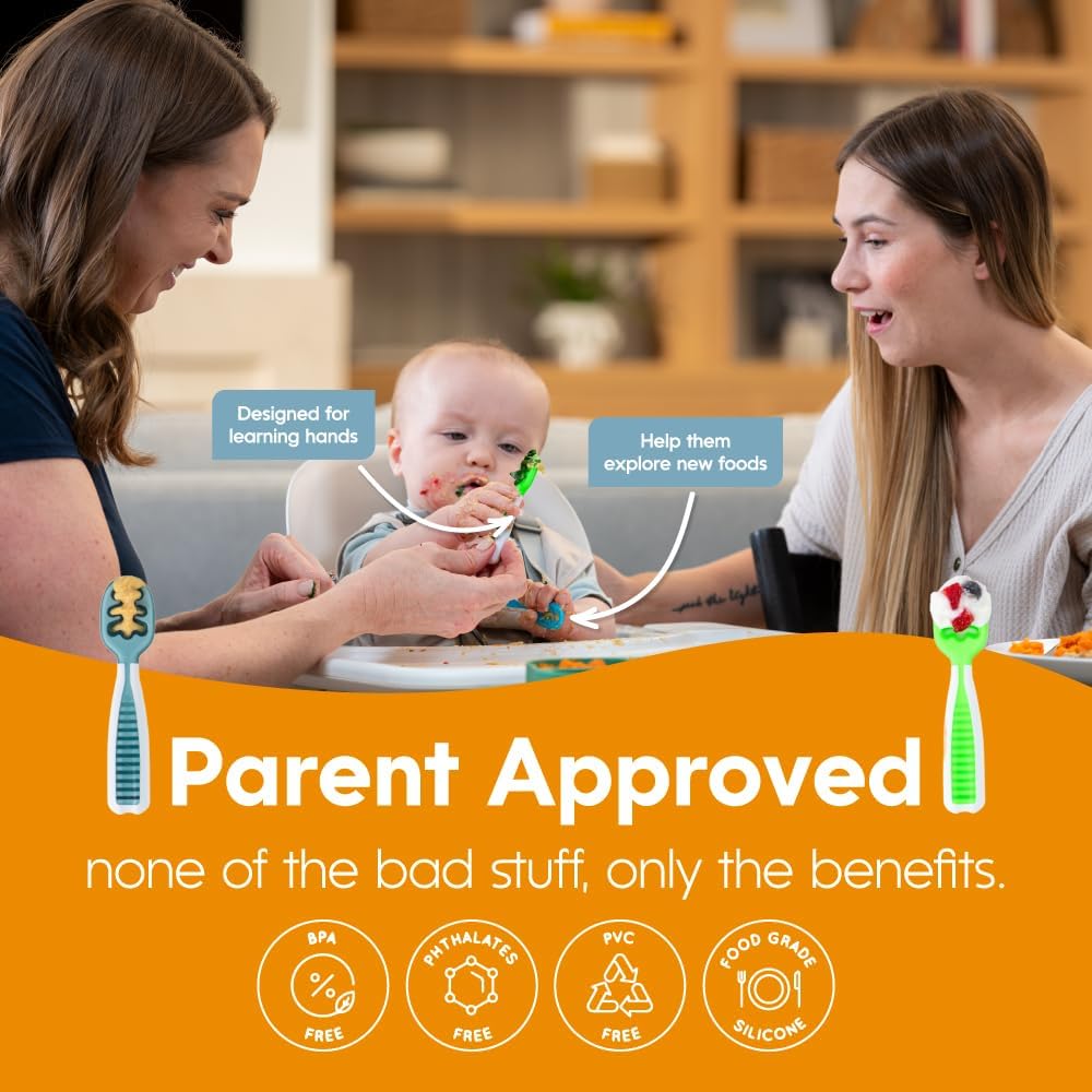 Detalle 2 de NumNum GOOtensils Baby Spoons 3-Pack 🥄