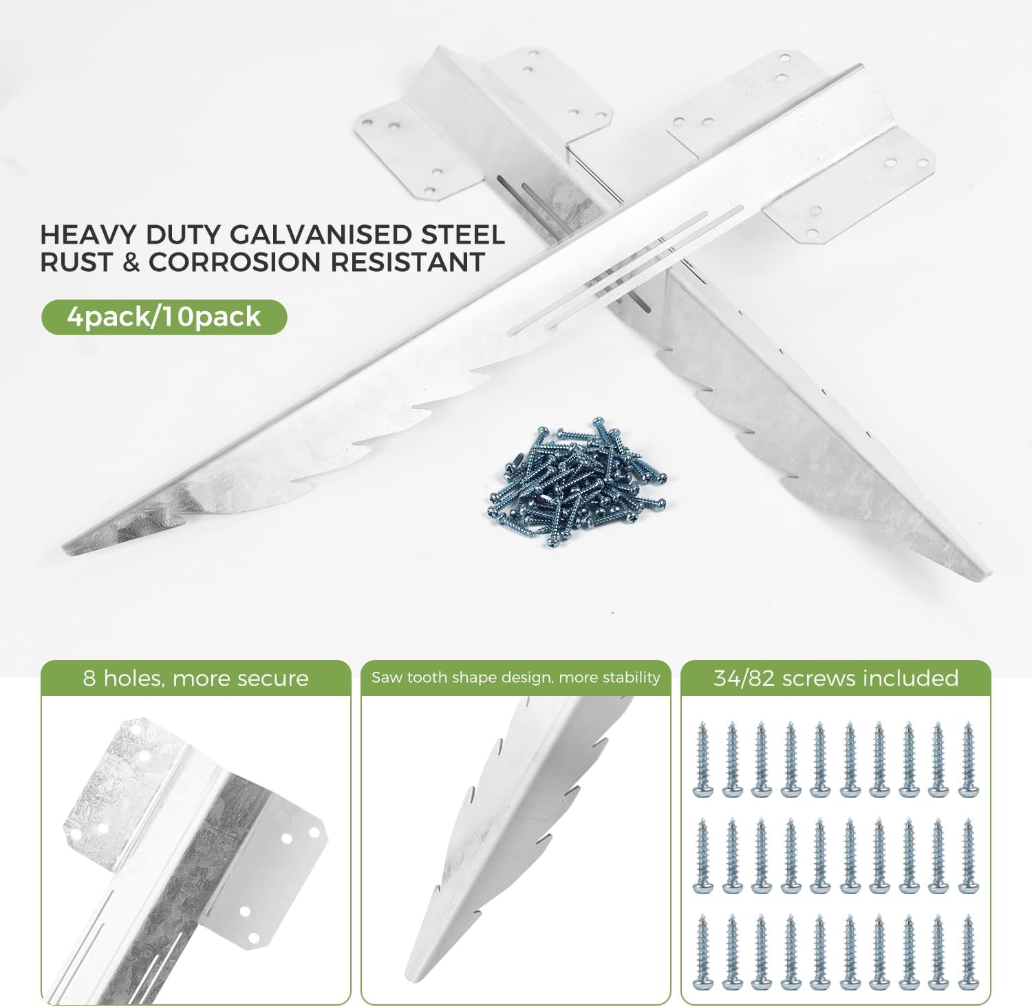 Detalle de Railway sleeper brackets 10 pack 41.5 x 11.8
