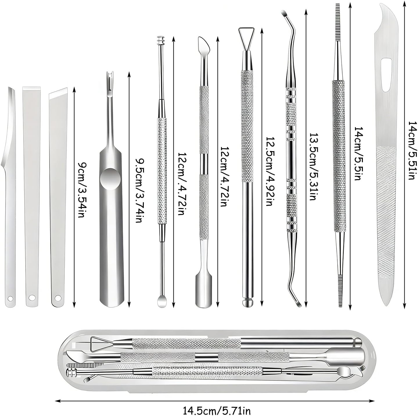 Thumbnail 1 de xiluuyou Set Correttore per Unghie incarnite – 10 pezzi professionali per pedicure e manicure