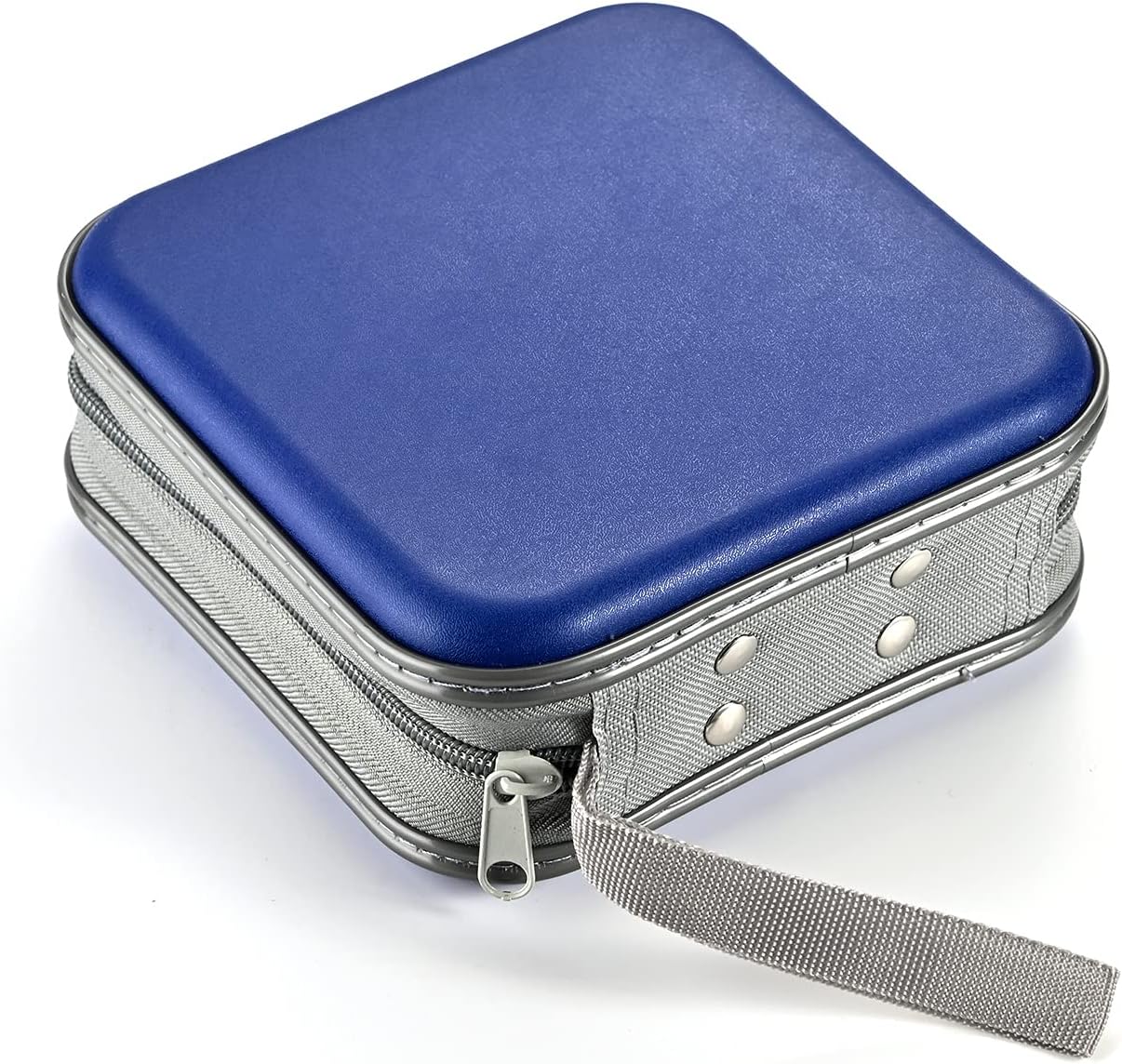 Detalle de LIOVODE CD Wallet 48 Capacity: Portable Binder for CD/DVD/Discs (Blue)