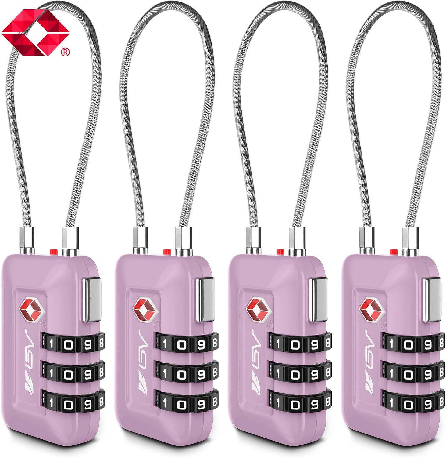 Detalle de BV Luggage Locks 4-Pack