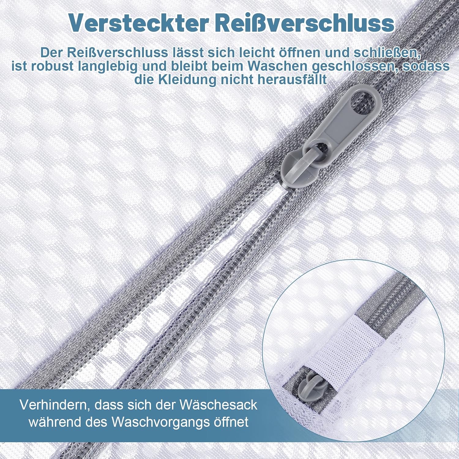 Thumbnail 3 de Dntorx Wäschesäcke mit Wabenstruktur 6er Set