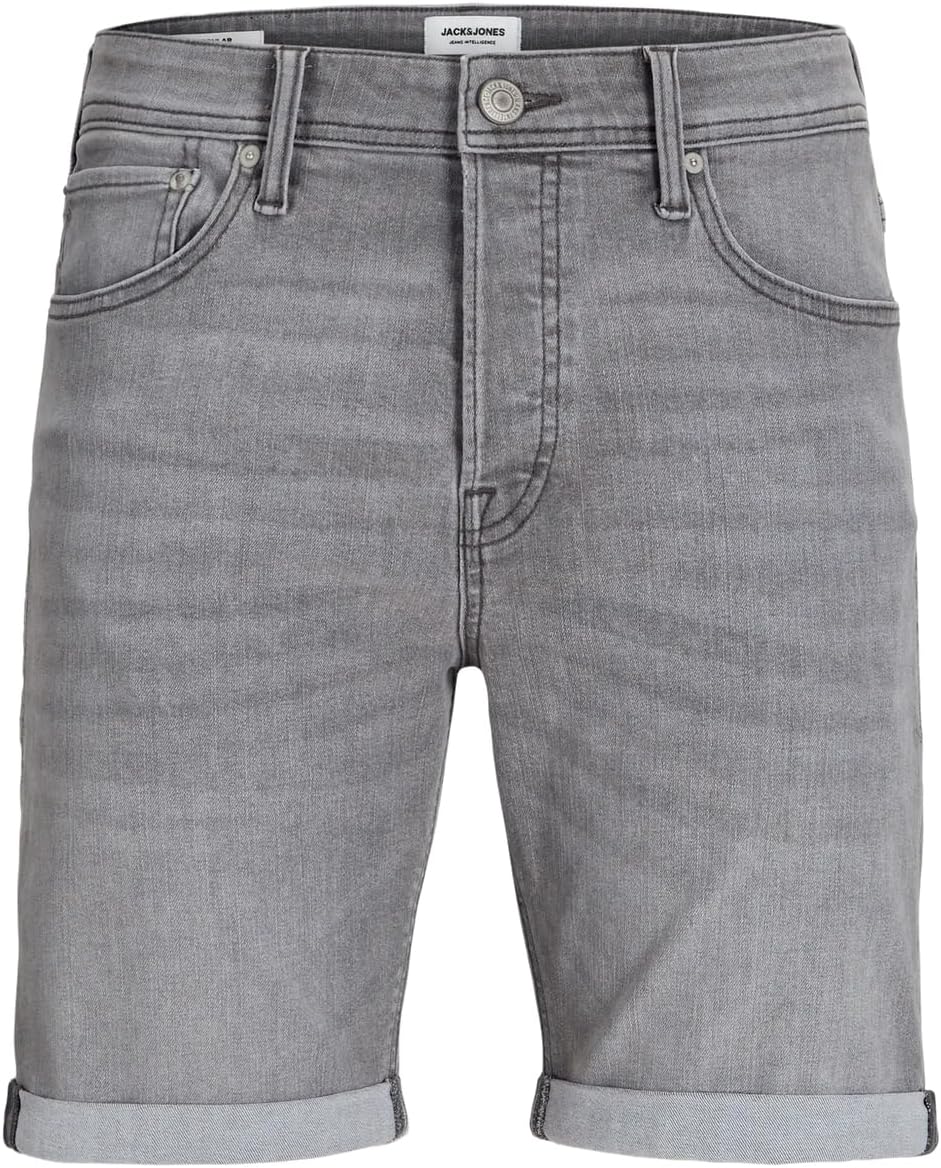 Detalle 2 de Jack & Jones Herren Jeans-Shorts Regular Fit – Mid Rise, kurze Hose