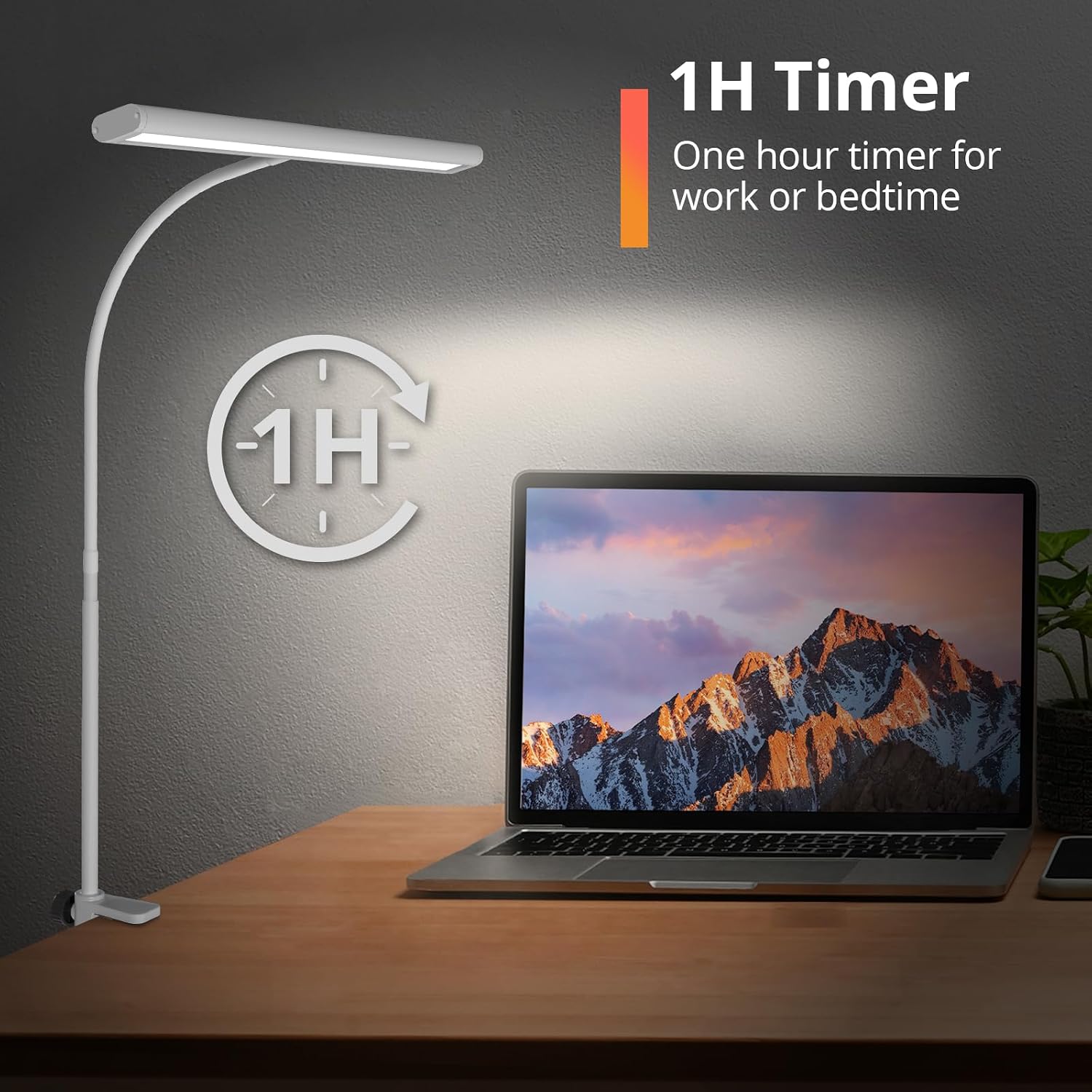 Thumbnail 3 de iFalarila TBL727-BK bureaulamp met 160 leds, afstandsbediening en USB