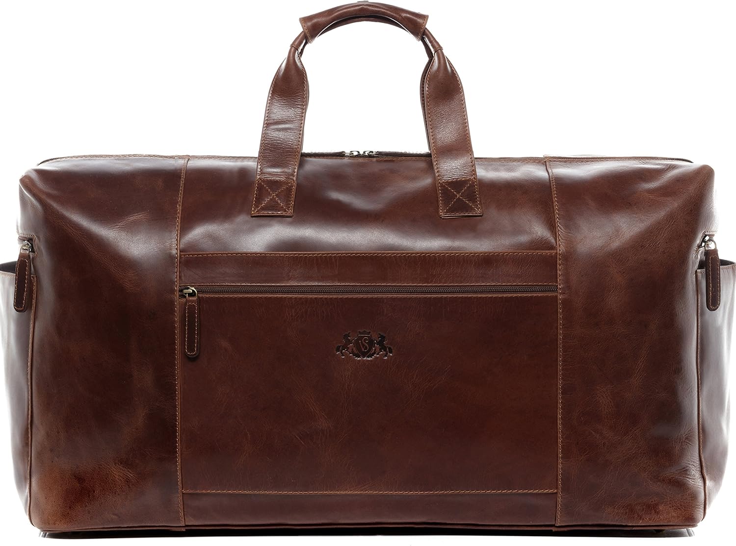 Detalle de SID & VAIN Bristol XXL Real Leather Travel Bag Holdall