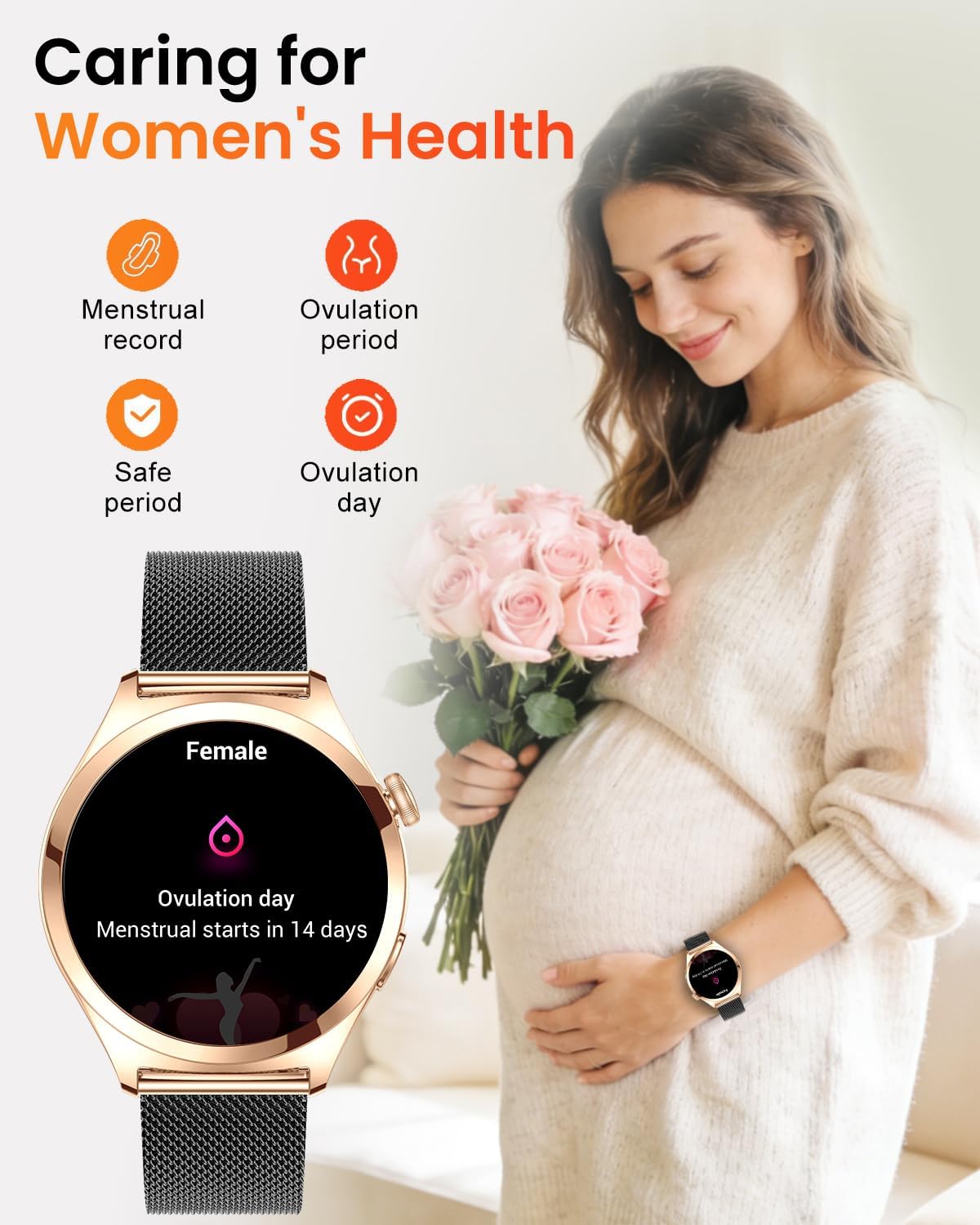Thumbnail 5 de Fitonme Smart Watches for Women (Answer/Make Calls) — 1.27" HD Curved Display