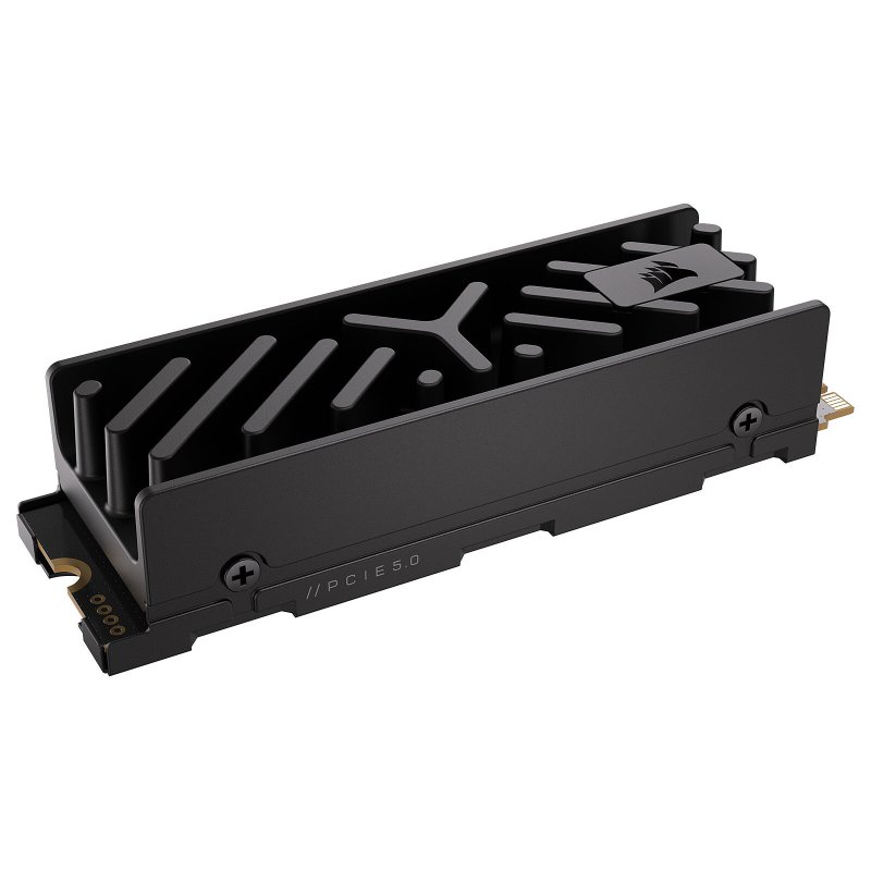 Detalle de Corsair Elite MP700 2TB NVMe PCIe 5.0 x4: rendimiento extremo con disipador incluido