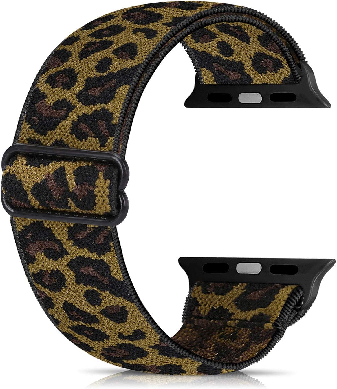 Detalle de Ecogbd Elastic Replacement Strap for Apple Watch (38–49mm): Soft Fabric Nylon, Flexible One‑Size Fit