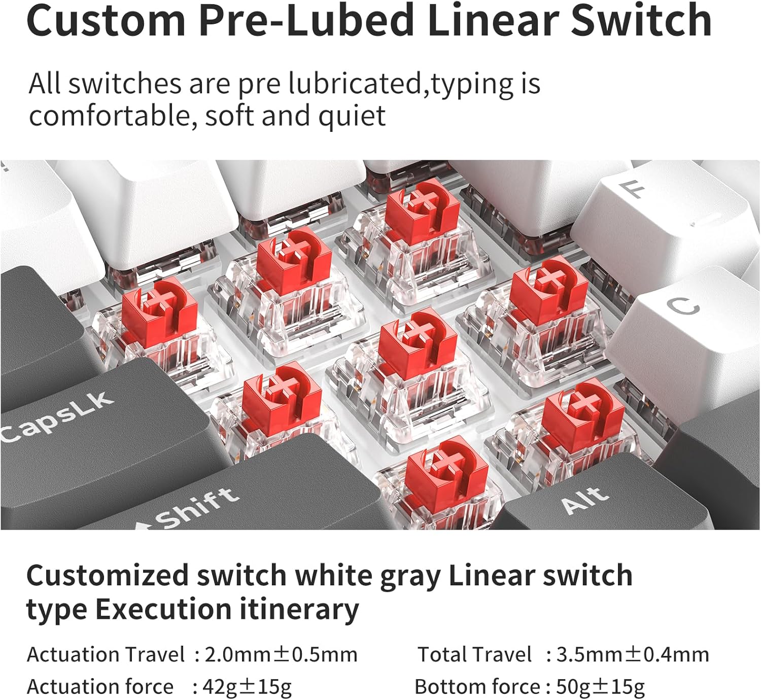 Thumbnail 2 de AJAZZ AK820 75% mechanische Tastatur mit Lautstärkeregler ⌨