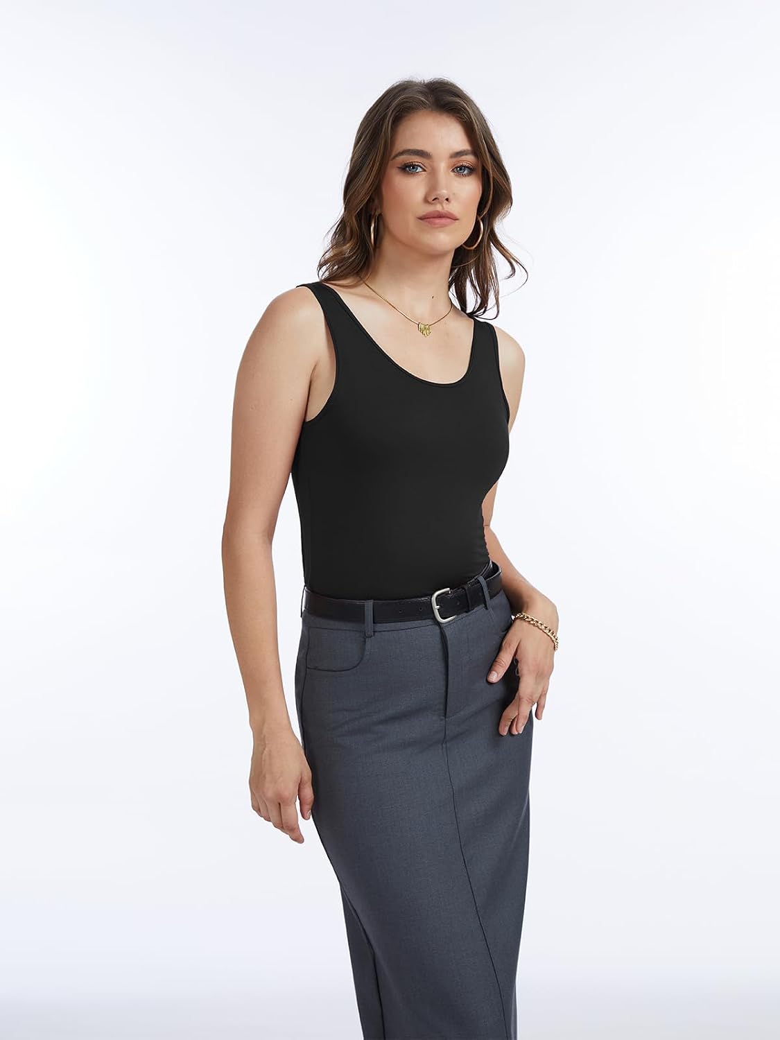Thumbnail 1 de Komfokore 4er-Pack Damen Tank Tops – weiche, elastische Unterhemden aus Modal