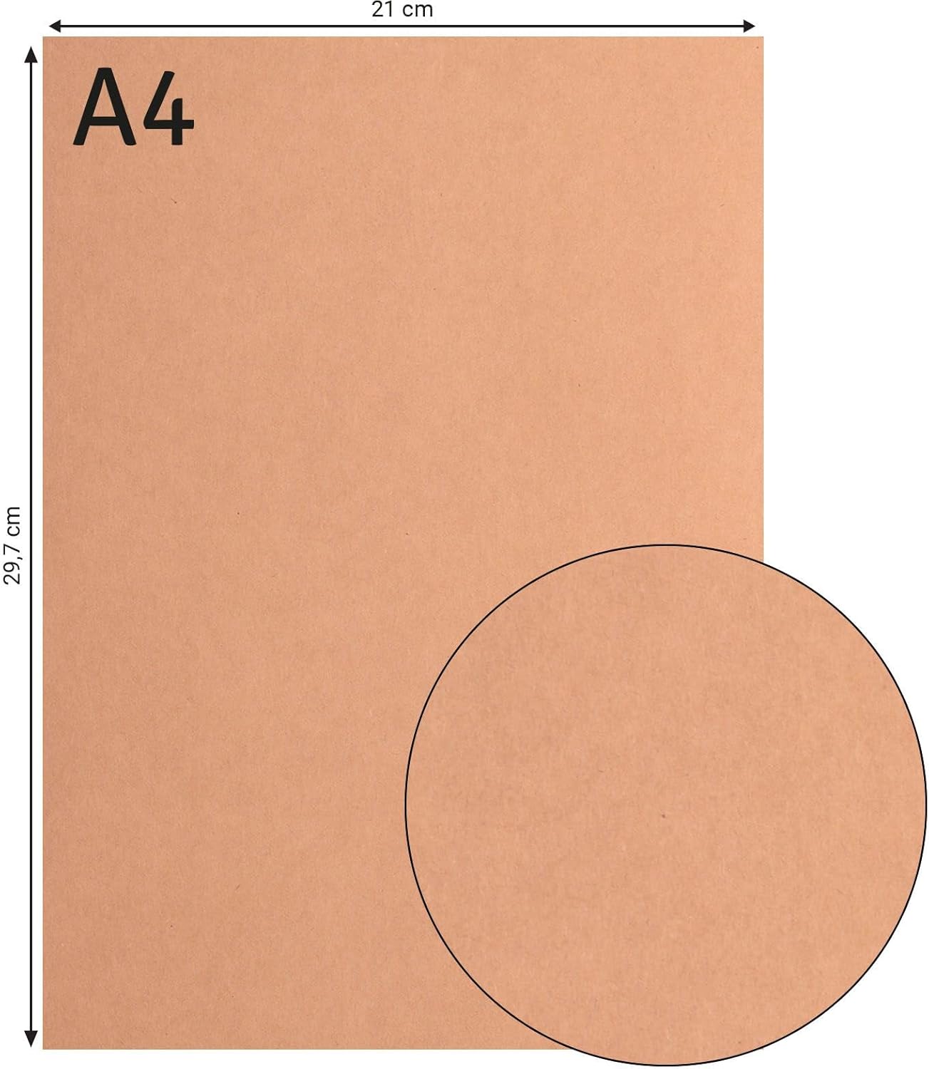 Thumbnail 1 de Florence Papier Cartonné Marron lisse A4, 200 g/m² – 100 feuilles par Vaessen Creative