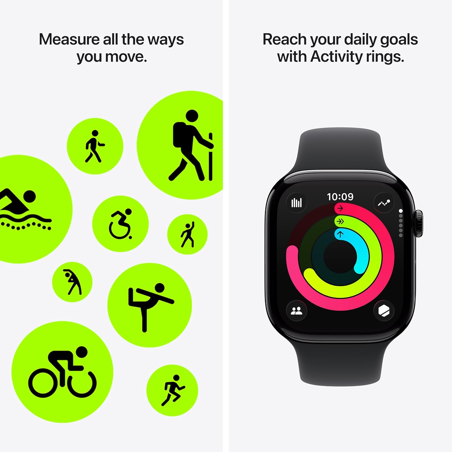 Thumbnail 6 de Apple Watch Series 11 [GPS 46mm] Smartwatch — Jet Black Aluminum with Black Sport Band (M/L)
