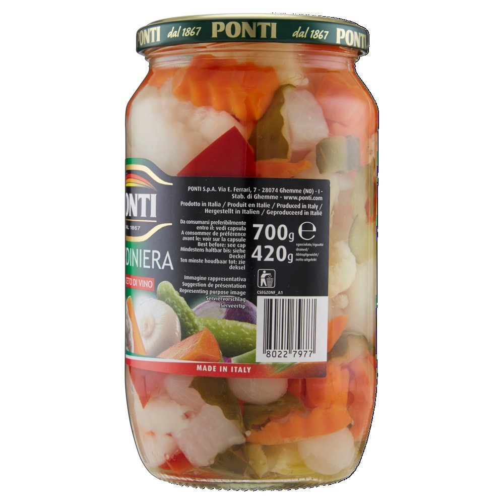 Detalle 2 de Ponti Giardiniera T6 – 6 Töpfe à 700 g