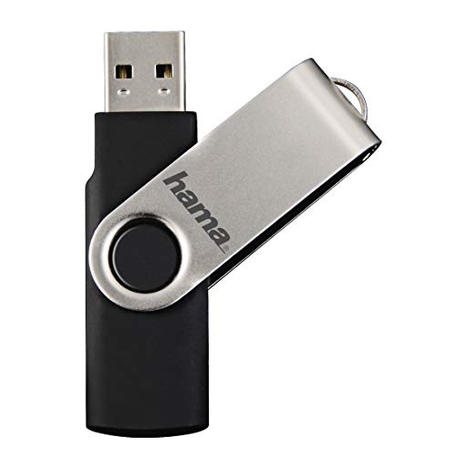 Thumbnail 7 de Hama Rotate: Pendrive USB 2.0 de 128 GB con diseño giratorio y clip de metal