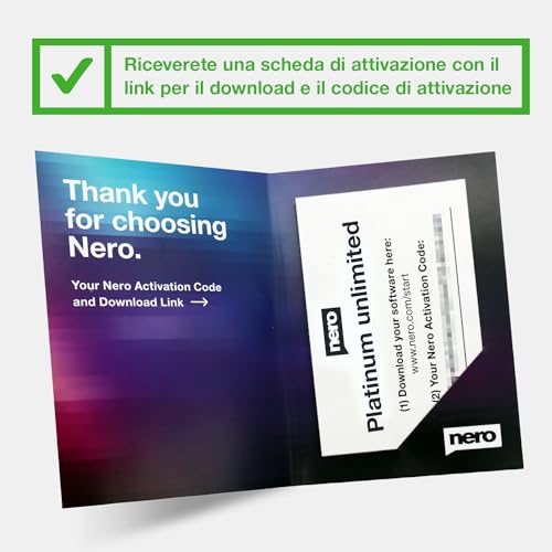 Detalle 2 de Nero Platinum Unlimited: Suite Multimediale con Keycard e USB per Editing 4K/8K, AI Foto e Backup
