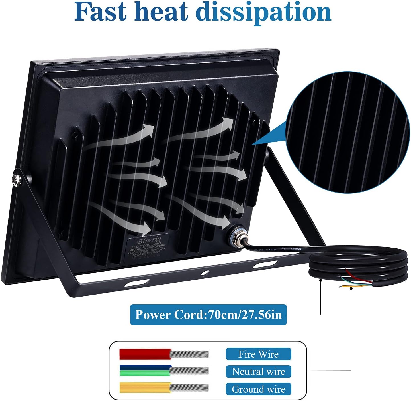 Thumbnail 1 de Jefedana LED Fluter Außenstrahler 500W – IP66, 120° Abstrahlung, 50.000h Lebensdauer