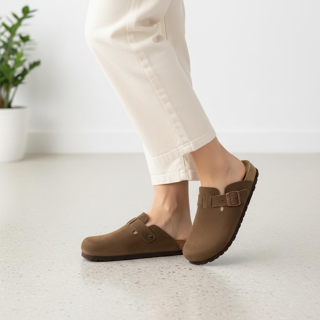 Thumbnail 6 de Cushionaire Hana Leather Suede Clog