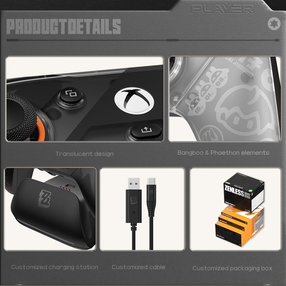 Detalle de GameSir G7 Pro Wireless Gaming Controller (Zenless Zone Zero Edition) for Xbox, PC, Android