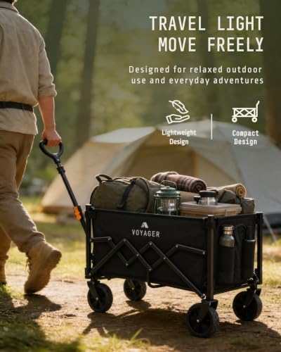 Thumbnail 2 de Voyager Lightweight 70L Camping Wagon with All-Terrain Wheels
