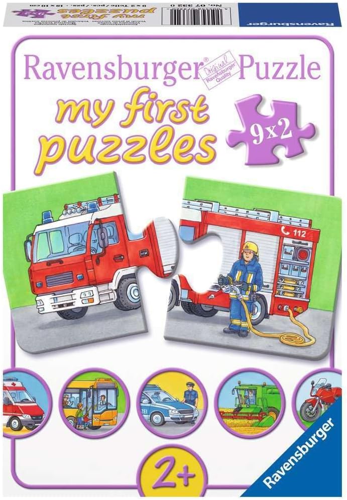 Detalle de Ravensburger Einsatzfahrzeuge-Kinderpuzzle mit 18x10 cm