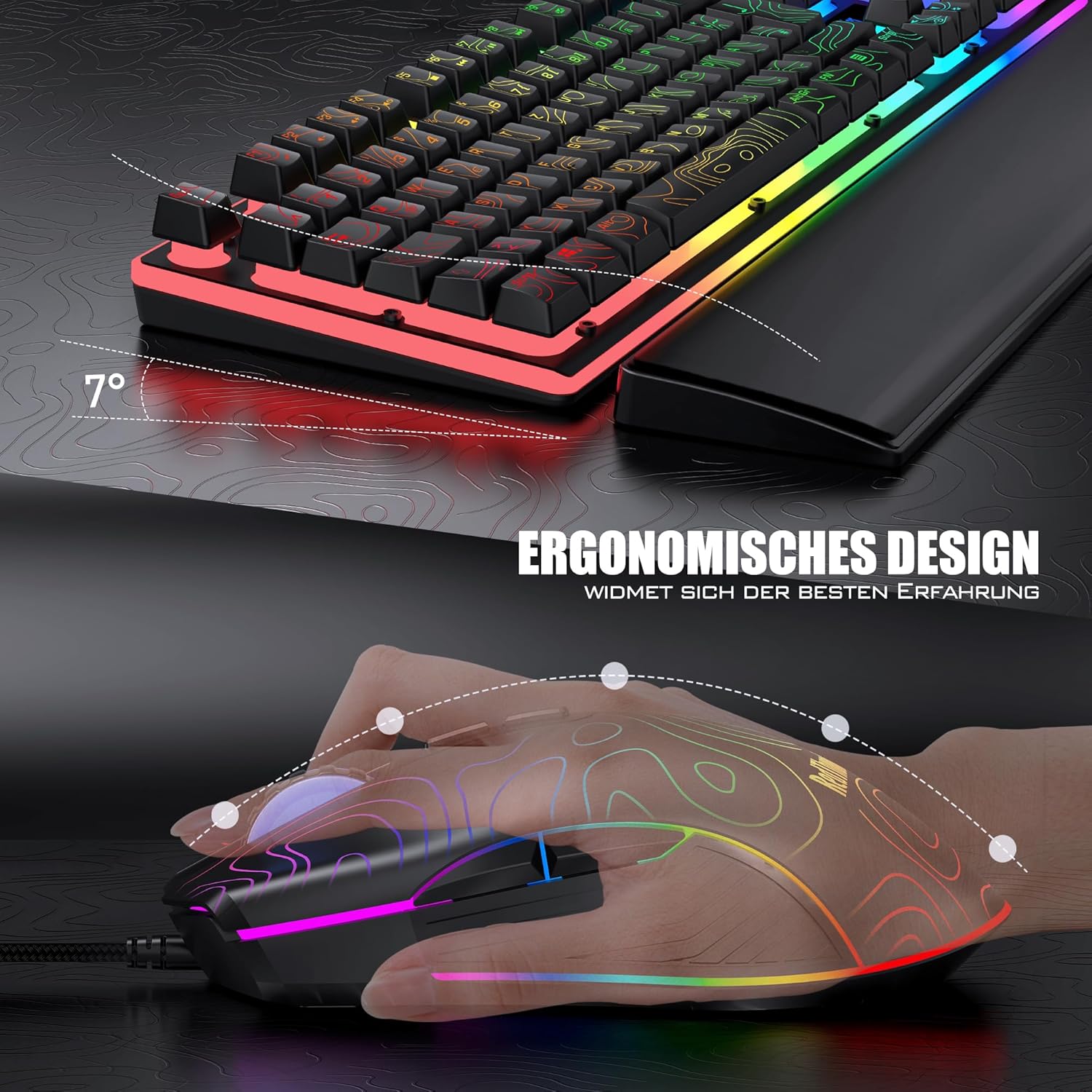 Thumbnail 4 de RedThunder K10 Gaming Tastatur und Maus Set 7200 DPI
