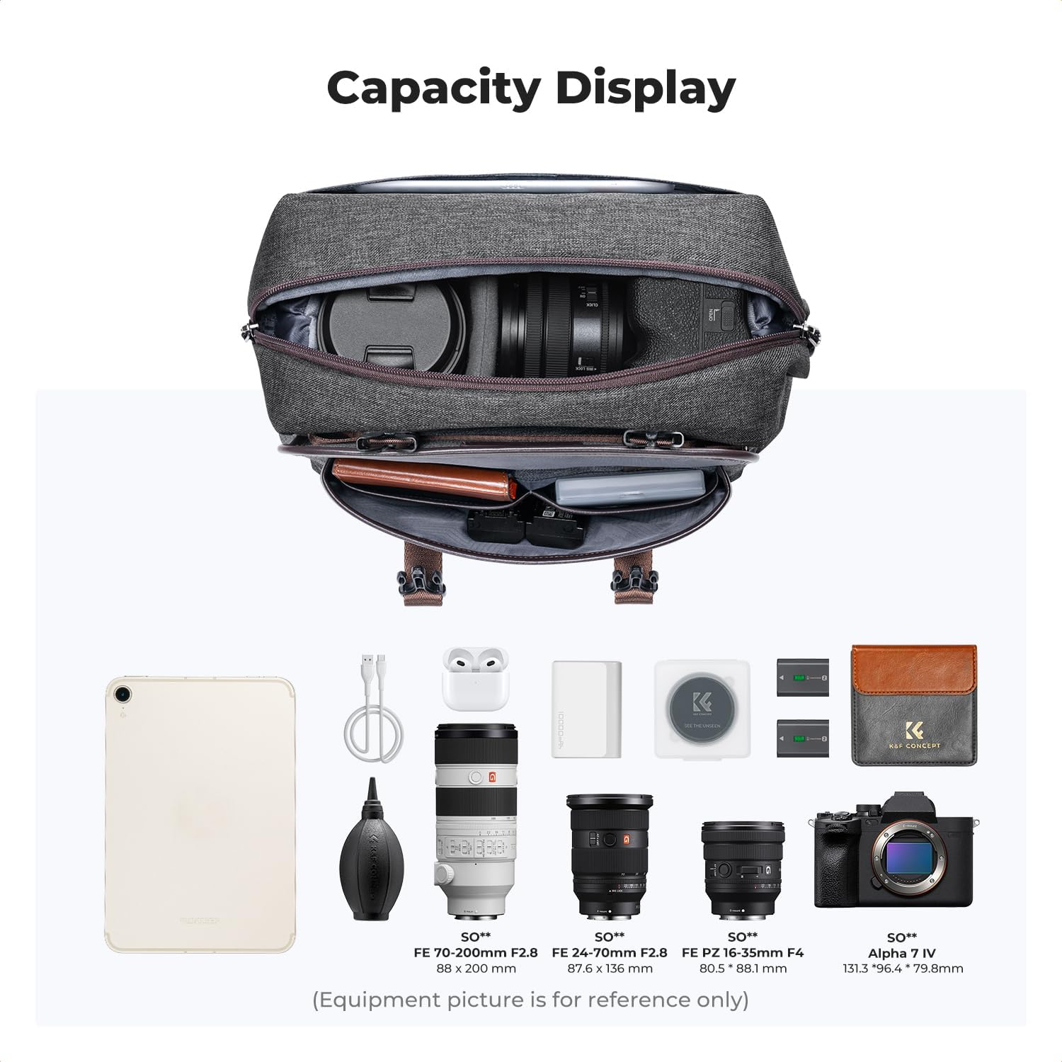 Thumbnail 1 de K&F Concept Camera Sling Bag for DSLR photography