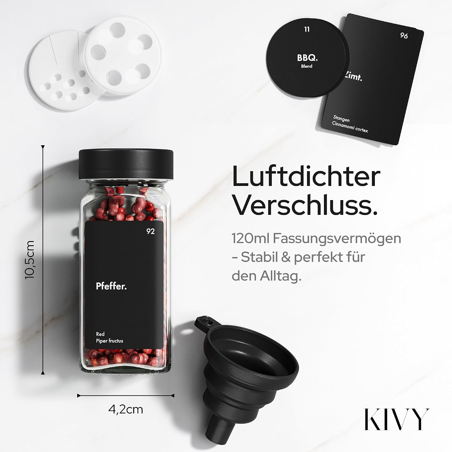 Thumbnail 1 de KIVY Gewürzregal mit Gläsern 38 cm